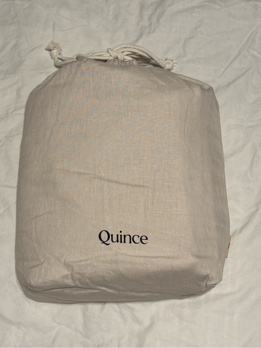 Quince European Linen Duvet Cover Set - Twin - Natural Chambray - NWOT